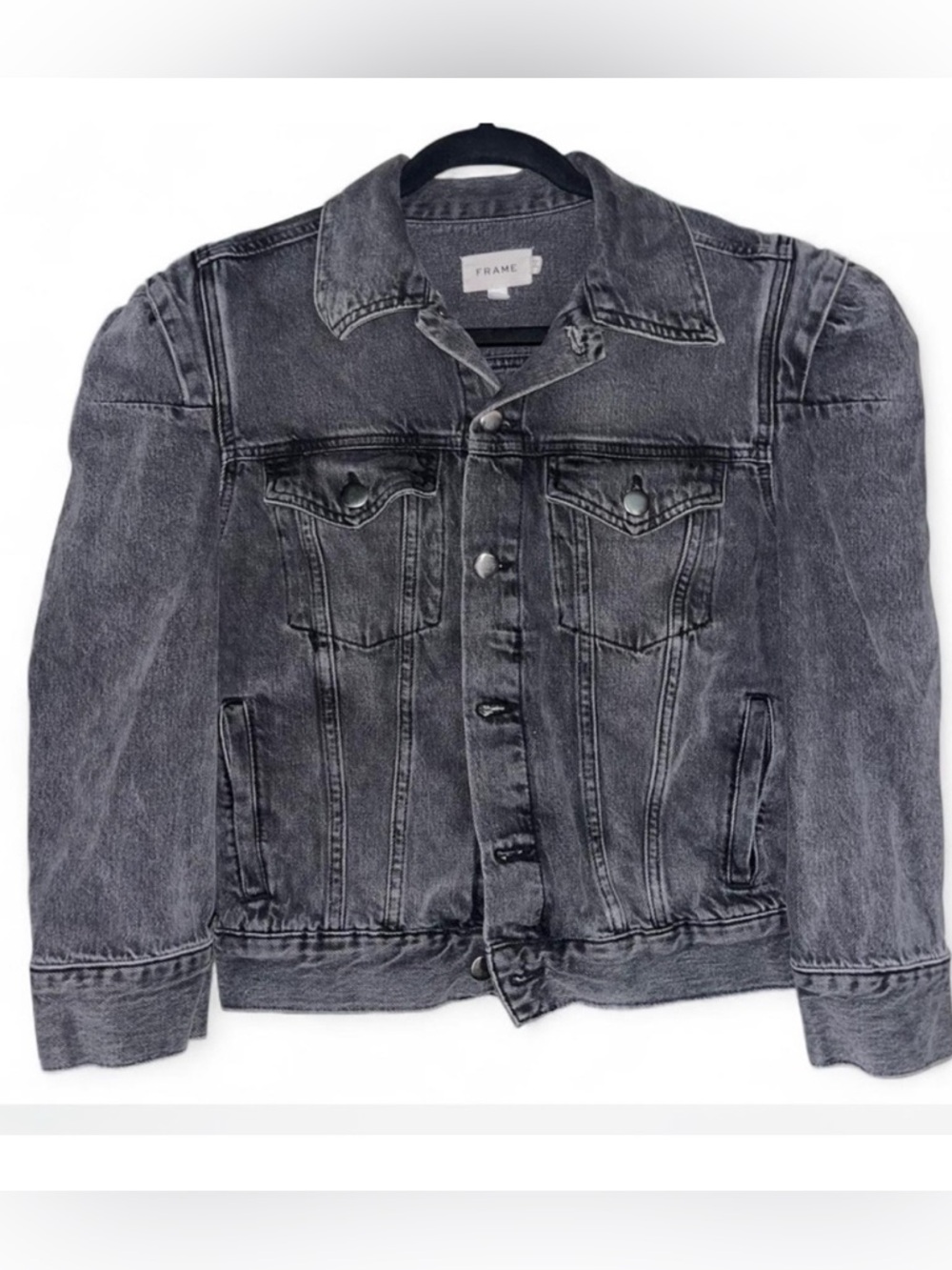 🖤🩶Frame Denim women's Washed Black Denim Jacket